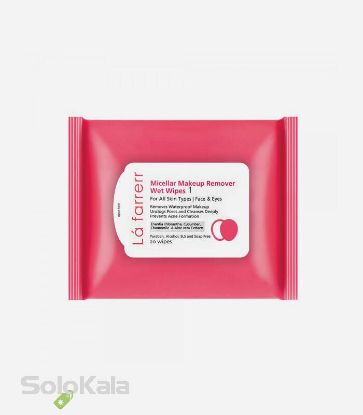 دستمال-مرطوب-آرایش-پاک-کن-پوست-خشک-و-حساس-لافارر