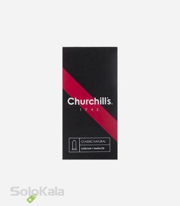 کاندوم-با-فرم-بدنه-ساده-چرچیلز-حاوی-روان-کننده-و-اسانس-وانیل