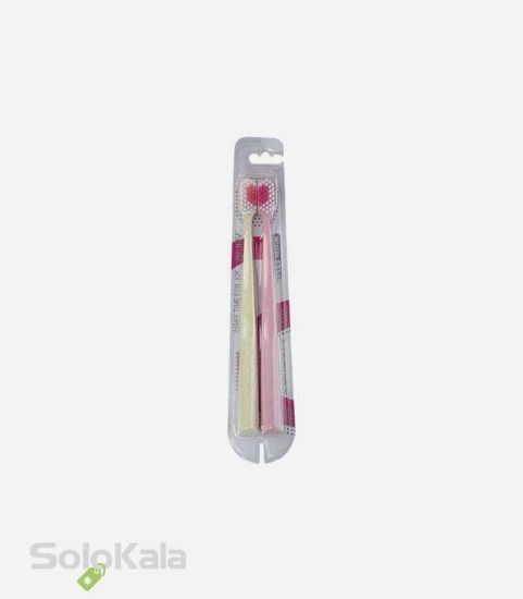 مسواک-ریجوی-دوتایی-مدل-ري-تنگو-با-برس-نرم-soft-رنگ-سفید-صورتی