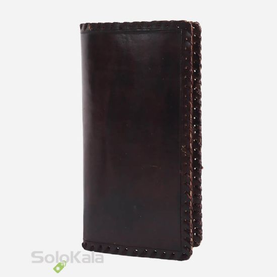 کیف پول پالتویی قلم زنی چرم طبیعی مدل SL0380