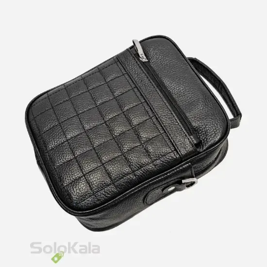 کیف رودوشی مردانه چرم طبیعی مدل SL4506 مشکی