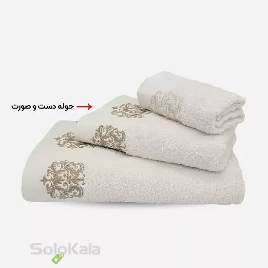 حوله دست و صورت اوزکندیم مدل purry کد 1102