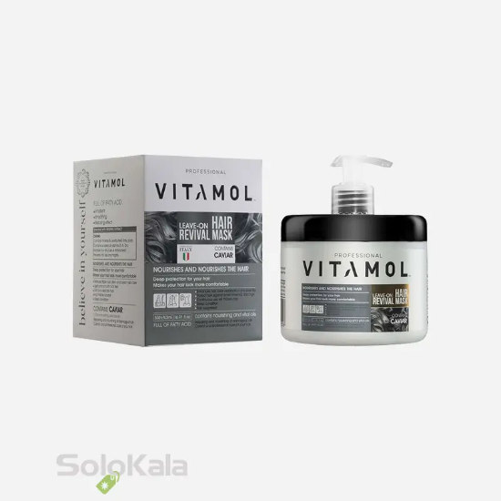 ماسک مو بدون آبکشی خاویار ویتامول 500 میل - محصول به همراه جعبه