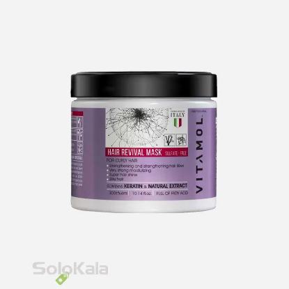 ماسک مو داخل حمام فری سولفات مخصوص موی فر و مجعد ویتامول 300 میل