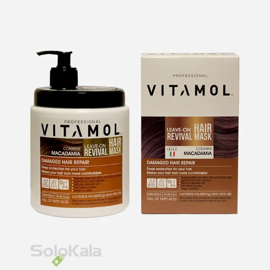 ماسک مو بدون آبکشی ماکادمیا ویتامول 1000 میل - محصول به همراه جعبه