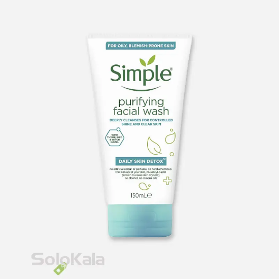 ژل شستشو صورت مدل skin detox سیمپل - نمای اصلی محصول