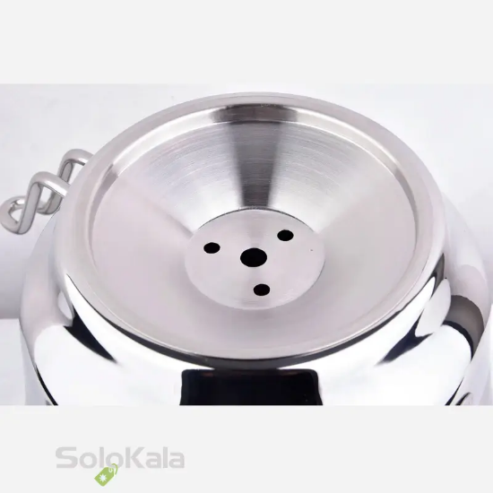 ست کتری استیل و قوری چینی MGS مدل K41016 - درب کتری