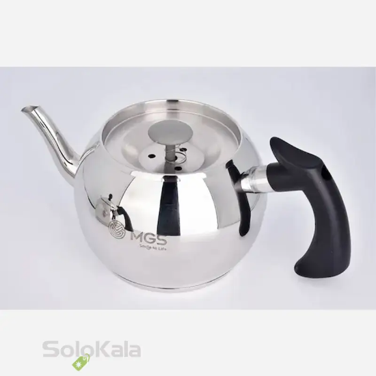 ست کتری و قوری لوله دار MGS با دسته باکالیت مدل 41019 - نمای نزدیک قوری