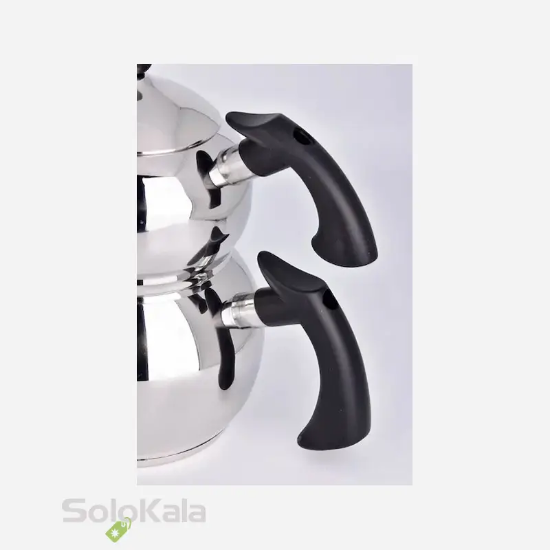 ست کتری و قوری لوله دار MGS با دسته باکالیت مدل 41019 - دسته‌ی کتری و قوری