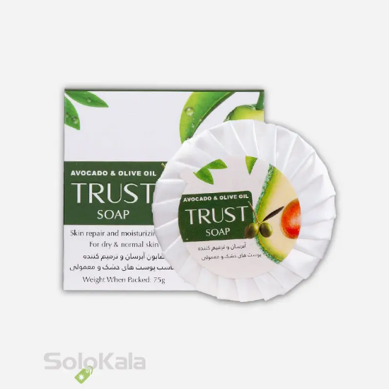 صابون آووکادو و زیتون تراست مناسب پوست‌ نرمال تا خشك - نمای کامل محصول
