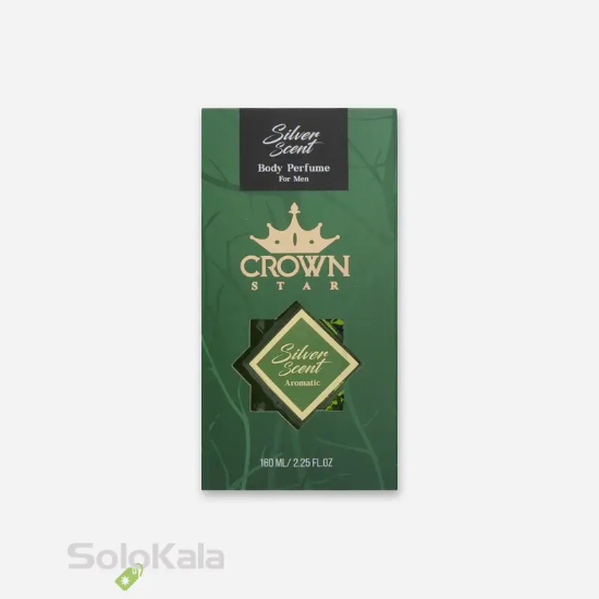 ادوتویلت مردانه کراون استار مدل سیلورسنت حجم 155 میل - جعبه محصول