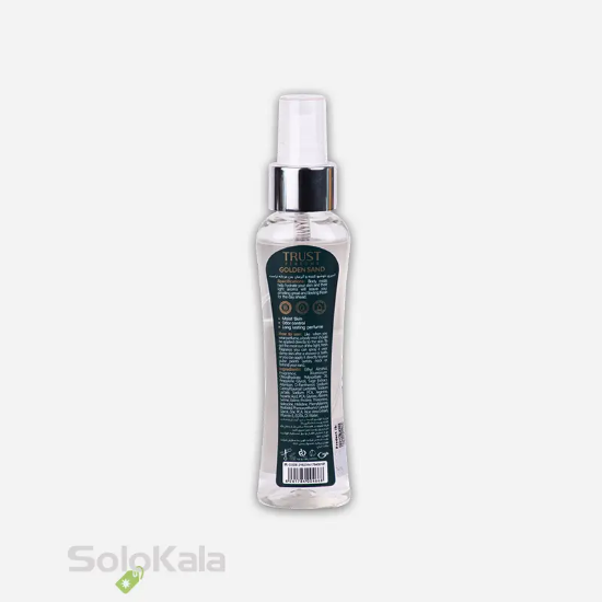 بادی میست مردانه تراست مدل Golden Sand حجم 100 میل - نمای پشت محصول