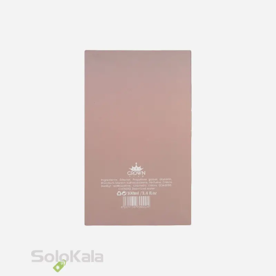 ادوپرفیوم مردانه کراون استار مدل سیلورسنت حجم 100 میل - نمای پشتی جعبه محصول