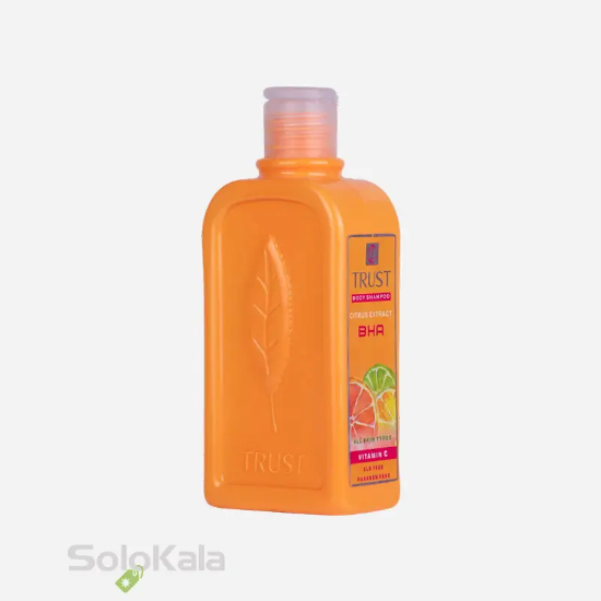 شامپو بدن ویتامین C تراست مناسب انواع پوست - نمای کنار محصول