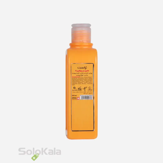 شامپو بدن ویتامین C تراست مناسب انواع پوست - نمای توضیحات پشت محصول