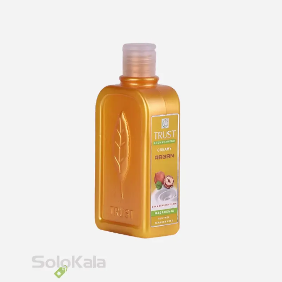 شامپو بدن کرمی آرگان و ماکادمیا تراست مناسب پوست‌ خشك و حساس - نمای کامل محصول