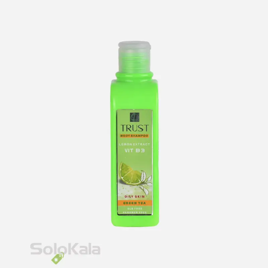 شامپو بدن حاوی چای سبز و لیمو تراست مناسب پوست چرب