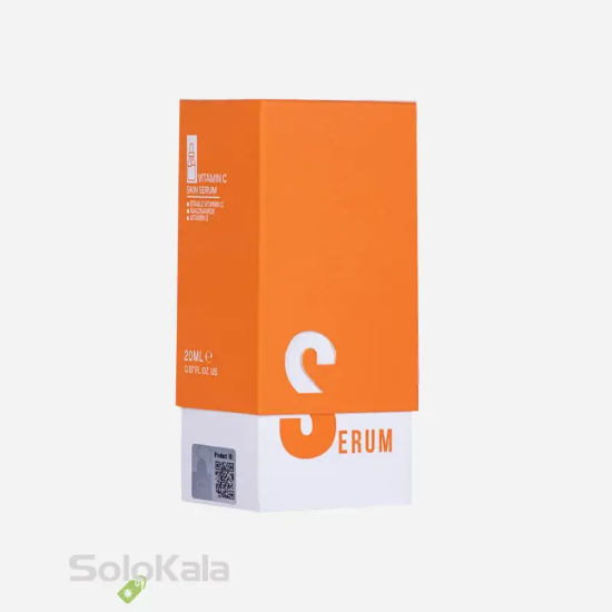 سرم ویتامین C تراست مناسب انواع پوست - نمای کناری جعبه محصول