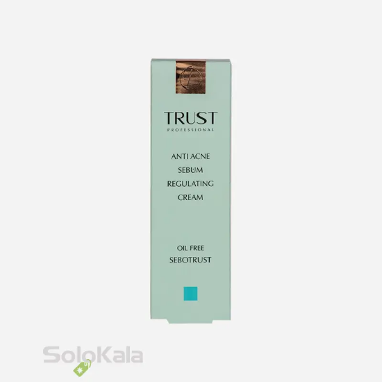 کرم ضد جوش و کنترل کننده چربی تراست مناسب پوست‌ مختلط تا چرب - نمای جعبه محصول
