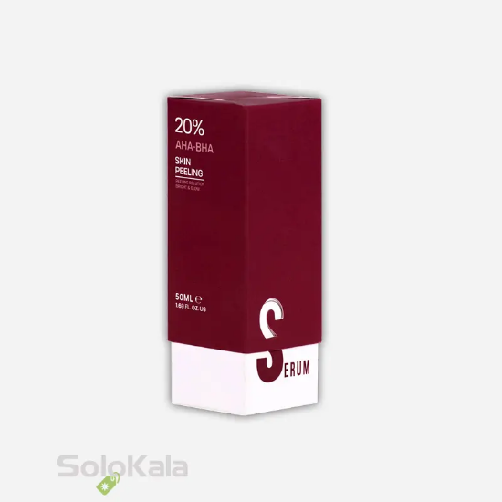 سرم لایه‌بردار قوی تراست حاوی 20% AHA مناسب انواع پوست - نمای کامل جعبه محصول