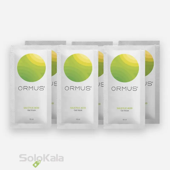 ژل ماسک صورت اورموس مدل سالیسیلیک اسید بسته 6 عددی - نمای شاسه محصول
