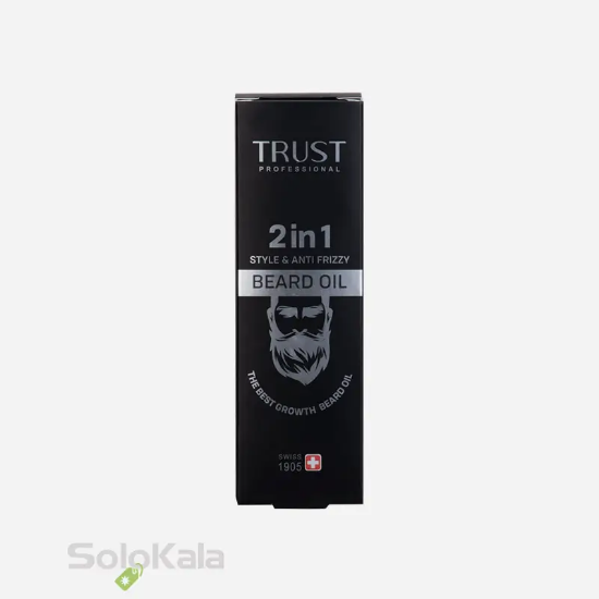 روغن تقویت ریش آقایان تراست - نمای جعبه محصول