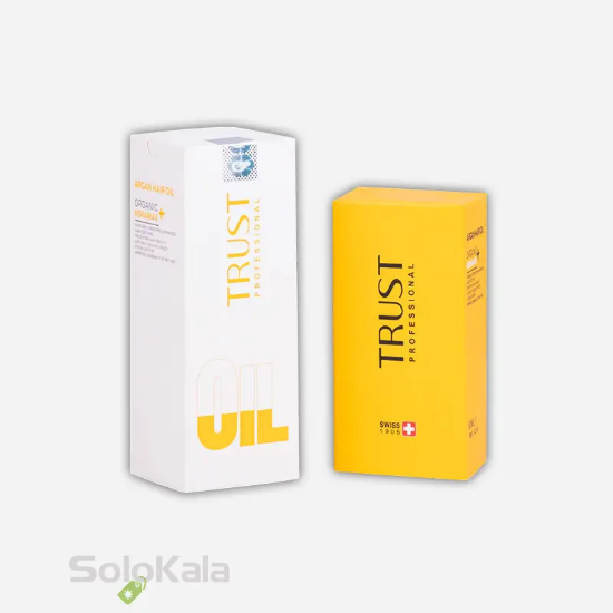 روغن آرگان مو تراست مناسب انواع مو - نمای جعبه محصول