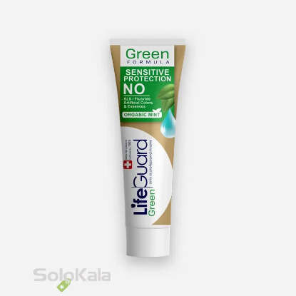 خمیر دندان محافظ دندان و لثه حساس لایف گارد مدل گرین