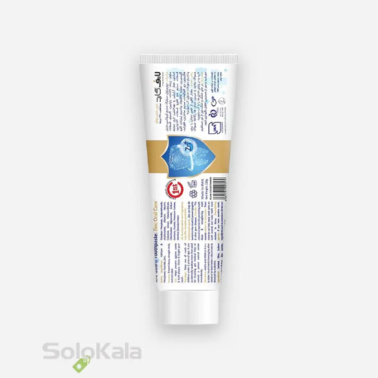 خمیر دندان توتال لایف گارد مدل Gold Guard - نمای پشت محصول