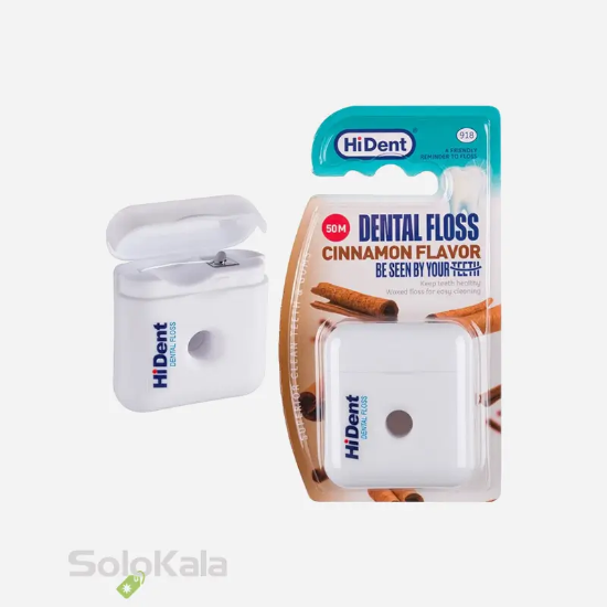 نخ دندان دارچینی هایدنت کد 918 طول 50 متر - نمای جعبه محصول