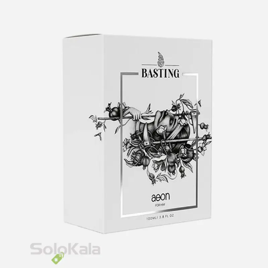 ادوپرفیوم مردانه باستینگ مدل aeon حجم 100 میل - نمای جعبه