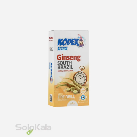 کاندوم تاخیری جیسینگ کدکس مدل Ginseng بسته 12 عددی