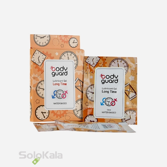 ژل لوبریکانت تاخیری بادیگارد - نمای ساشه و جعبه