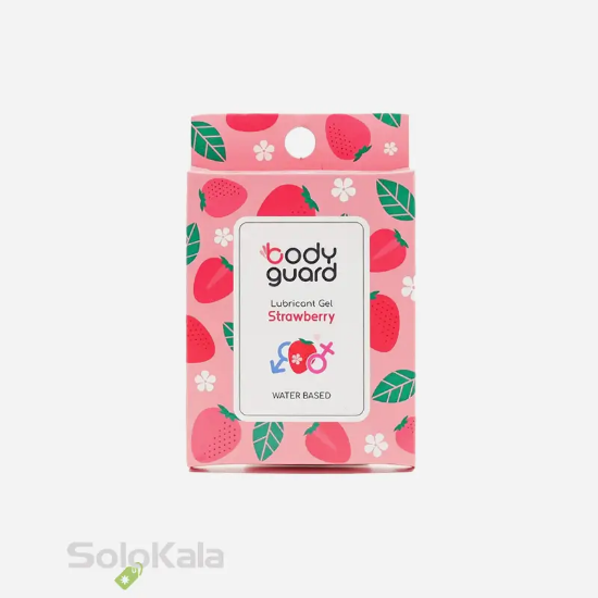 ژل لوبریکانت توت فرنگی بادیگارد