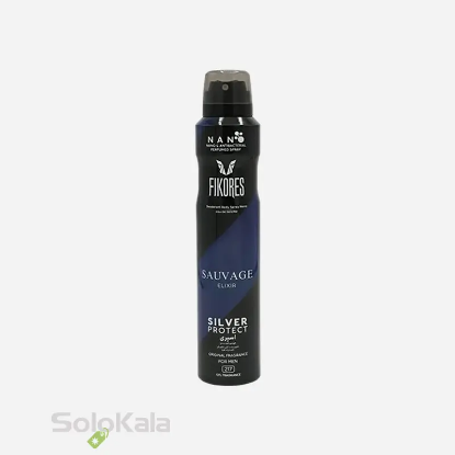 اسپری بدن مردانه نانو فیکورس مدل Sauvage elixir - نمای توضیحات پشت محصول