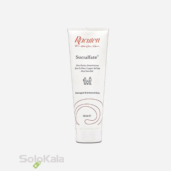 کرم ترمیم کننده راکوتن مدل +Sucralfate مناسب انواع پوست