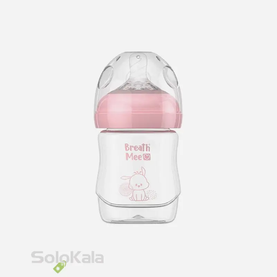 شیشه شیر بریس می مدل BT03 حجم 180 میلی لیتر - رنگ صورتی