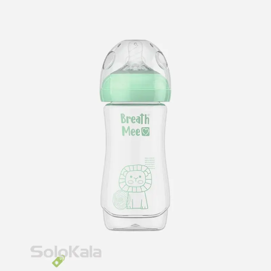 شیشه شیر بریس می مدل BT05 دهانه عریض حجم 330 میلی لیتر - رنگ سبز