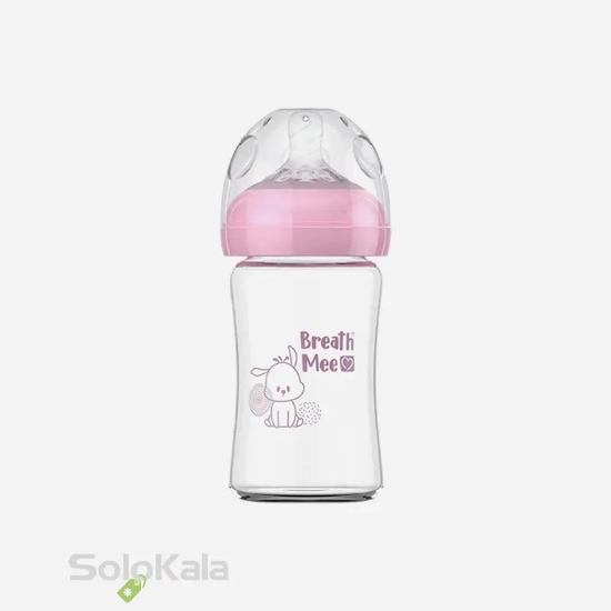 شیشه شیر بریس می مدل BT09 حجم 180 میلی لیتر - رنگ صورتی