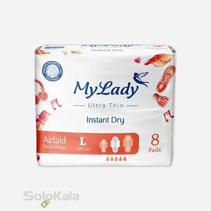 نوار بهداشتی مای لیدی اولترا خیلی نازک همیشه خشک بزرگ