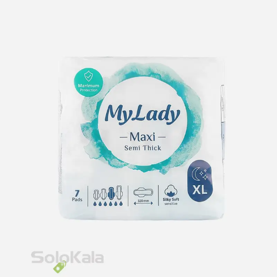 نوار بهداشتی مای لیدی مکسی نیمه ضخیم به نرمی ابریشم خیلی بزرگ - نمای پشت بسته