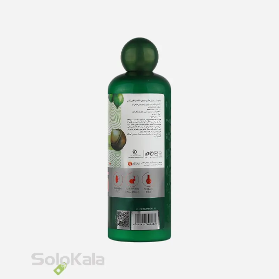 شامپو ضد ریزش مو فابریگاس مدل روغن ماکادمیا حجم 400 میل - نمای پشت محصول