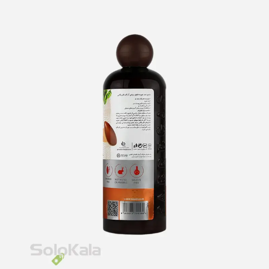 شامپو ضد شوره مو فابریگاس مدل روغن آرگان حجم 400 میل - نمای پشت محصول