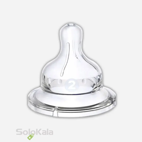 سر شیشه سیلیکونی ساده Wee Baby کد 854 برای +18 ماه