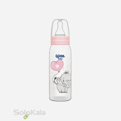 شیشه شیر طلقی بلند Wee Baby حجم 250 میلی لیتر کد 852 برای 0 تا 6 ماه