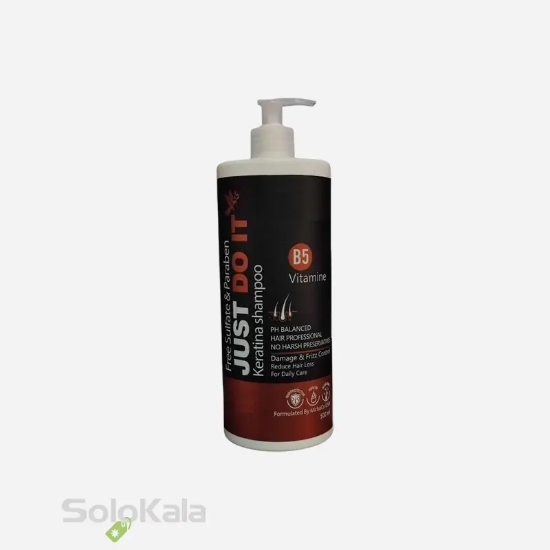 شامپو فری سولفات JUST DO IT مناسب برای موهای آسیب دیده حاوی کراتین