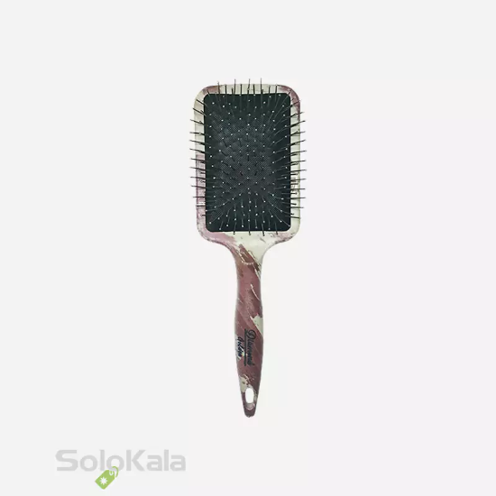 برس مو دسته گرد مستطیلی طرح دولچه گابانا سوزن فلزی گلدن دیاموند