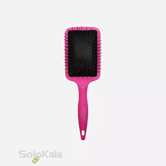 برس مو دسته گرد مستطیلی سایز متوسط سوزن فلزی گلدن دیاموند