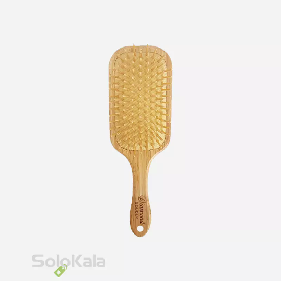 برس مو دسته تخت مستطیلی سوزن بامبو گلدن دیاموند