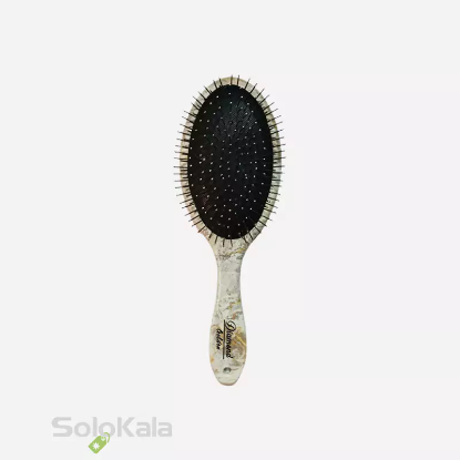 برس مو دسته تخت بیضی طرح سنگ سوزن فلزی گلدن دیاموند